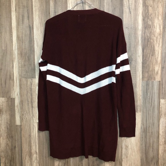 🏷 Hippie Rose Junior’s Varsity Stripe Cardigan - Picture 3 of 5